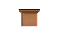 Houten veranda plat dak 250 x 400cm Houten veranda plat dak 250 x 400cm