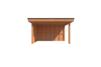 Houten veranda plat dak 250 x 400cm Houten veranda plat dak 250 x 400cm