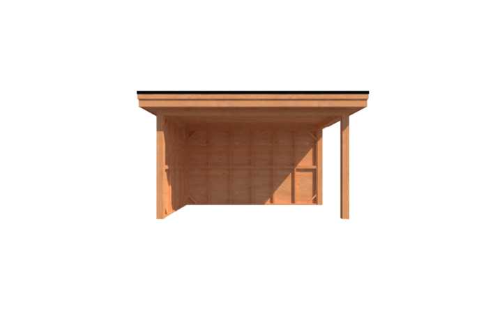 Houten veranda plat dak 250 x 400cm Houten veranda plat dak 250 x 400cm