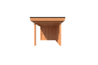 Houten veranda plat dak 250 x 400cm Houten veranda plat dak 250 x 400cm