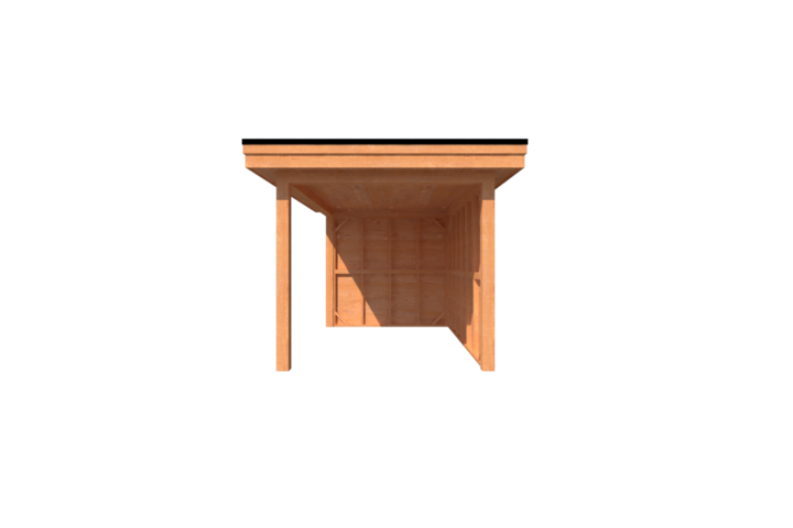 Houten veranda plat dak 250 x 400cm Houten veranda plat dak 250 x 400cm