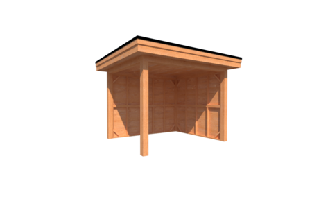 Houten veranda plat dak 300 x 250cm Houten veranda plat dak 300 x 250cm