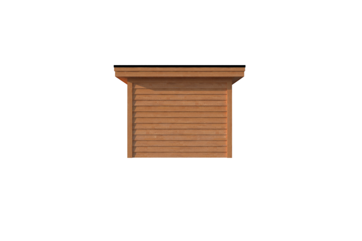 Houten veranda plat dak 300 x 250cm