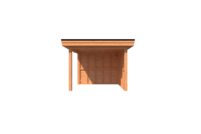 Houten veranda plat dak 300 x 250cm