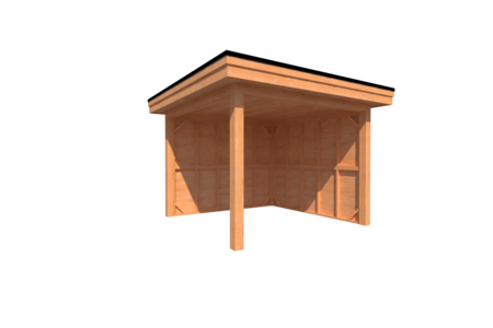 Houten veranda plat dak 300 x 300cm Houten veranda plat dak 300 x 300cm