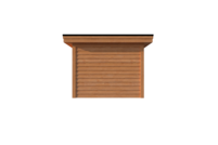 Houten veranda plat dak 300 x 400cm