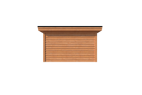 Houten veranda plat dak 300 x 400cm