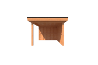 Houten veranda plat dak 300 x 400cm