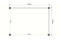Houten veranda plat dak 350 x 250cm Houten veranda plat dak 350 x 250cm