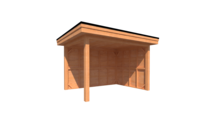 Houten veranda plat dak 350 x 250cm Houten veranda plat dak 350 x 250cm