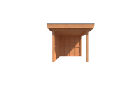 Houten veranda plat dak 350 x 250cm Houten veranda plat dak 350 x 250cm