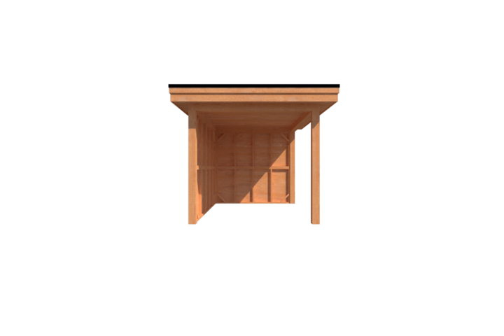 Houten veranda plat dak 350 x 250cm Houten veranda plat dak 350 x 250cm