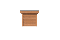 Houten veranda plat dak 350 x 250cm Houten veranda plat dak 350 x 250cm