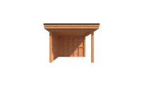 Houten veranda plat dak 350 x 300cm Houten veranda plat dak 350 x 300cm