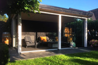 Houten veranda plat dak 400 x 250cm