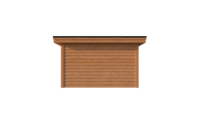 Houten veranda plat dak 400 x 250cm