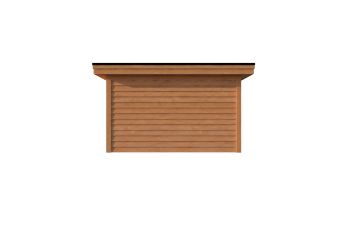 Houten veranda plat dak 400 x 250cm