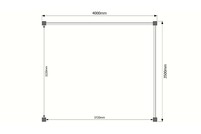 Houten veranda plat dak 400 x 350cm Houten veranda plat dak 400 x 350cm