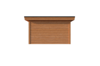 Houten veranda plat dak 400 x 350cm Houten veranda plat dak 400 x 350cm