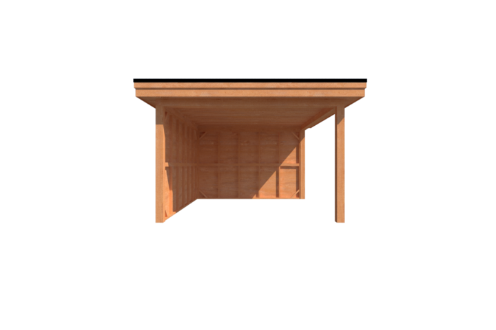 Houten veranda plat dak 400 x 350cm Houten veranda plat dak 400 x 350cm