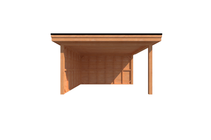 Houten veranda plat dak 400 x 400cm Houten veranda plat dak 400 x 400cm