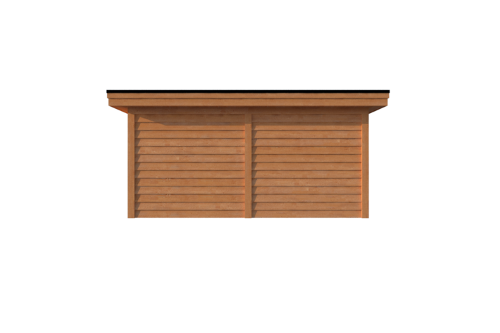 Houten veranda plat dak 500 x 250cm Houten veranda plat dak 500 x 250cm