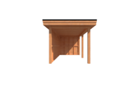 Houten veranda plat dak 500 x 250cm Houten veranda plat dak 500 x 250cm