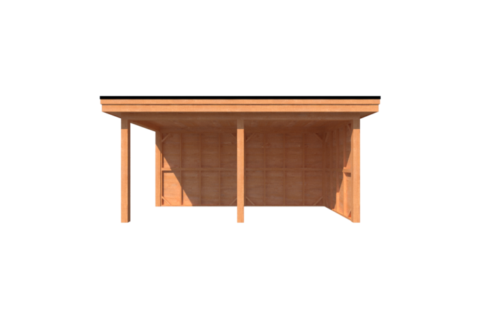 Houten veranda plat dak 500 x 250cm Houten veranda plat dak 500 x 250cm