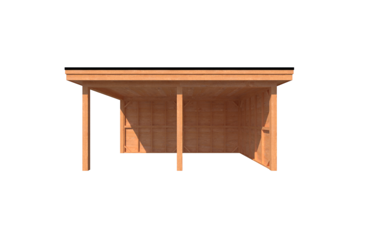 Houten veranda plat dak 500 x 350cm Houten veranda plat dak 500 x 350cm