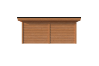 Houten veranda plat dak 550 x 300cm Houten veranda plat dak 550 x 300cm