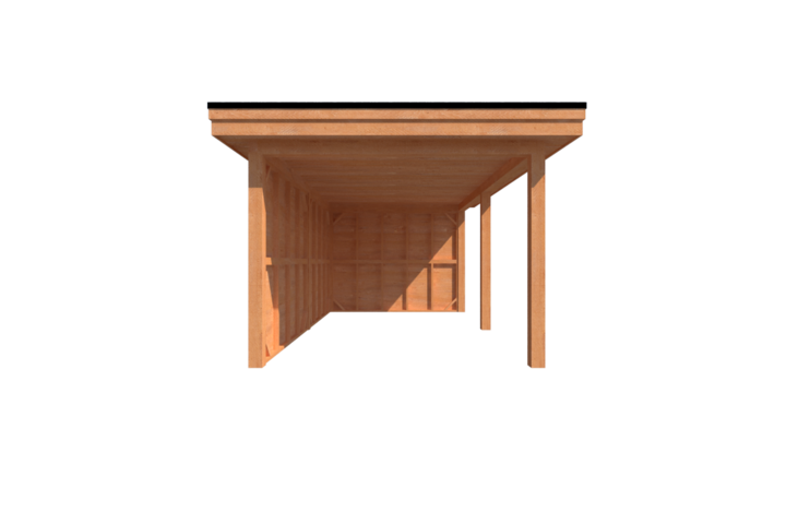 Houten veranda plat dak 550 x 300cm Houten veranda plat dak 550 x 300cm