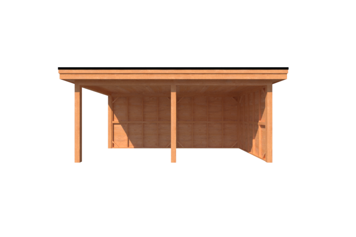 Houten veranda plat dak 550 x 300cm Houten veranda plat dak 550 x 300cm