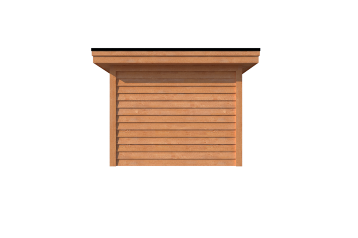 Houten veranda plat dak 600 x 300cm