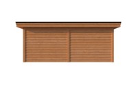 Houten veranda plat dak 600 x 400cm Houten veranda plat dak 600 x 400cm