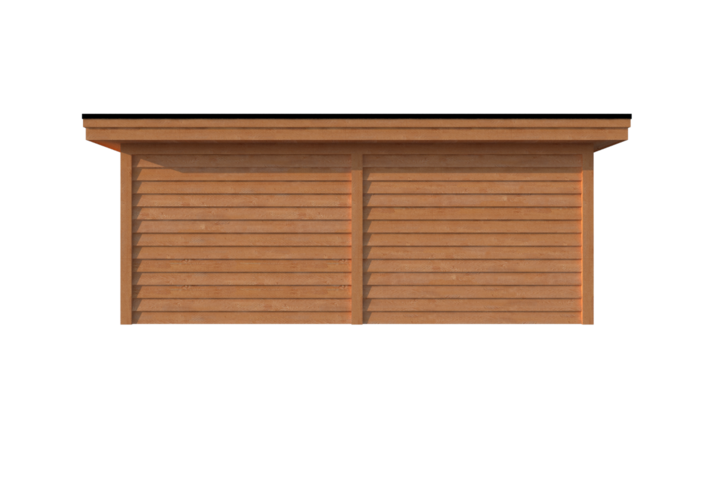 Houten veranda plat dak 600 x 400cm Houten veranda plat dak 600 x 400cm
