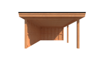 Houten veranda plat dak 600 x 400cm Houten veranda plat dak 600 x 400cm
