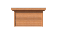 Houten veranda plat dak 600 x 400cm Houten veranda plat dak 600 x 400cm