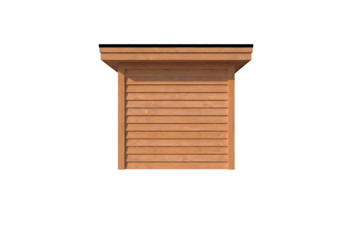 Houten veranda plat dak 650 x 250cm