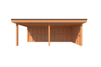Houten veranda plat dak 650 x 300cm Houten veranda plat dak 650 x 300cm