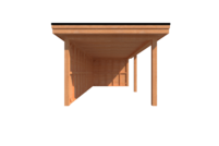 Houten veranda plat dak 650 x 300cm Houten veranda plat dak 650 x 300cm