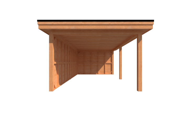 Houten veranda plat dak 650 x 350cm Houten veranda plat dak 650 x 350cm