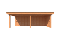 Houten veranda plat dak 700 x 250cm