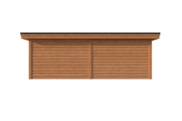 Houten veranda plat dak 700 x 250cm