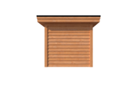 Houten veranda plat dak 700 x 250cm