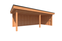 Houten veranda plat dak 700 x 300cm Houten veranda plat dak 700 x 300cm