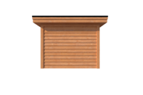 Houten veranda plat dak 700 x 300cm Houten veranda plat dak 700 x 300cm