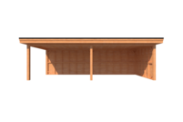 Houten veranda plat dak 800 x 300cm Houten veranda plat dak 800 x 300cm