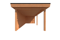 Houten veranda plat dak 800 x 300cm Houten veranda plat dak 800 x 300cm