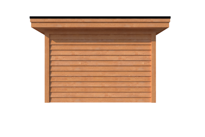 Houten veranda plat dak 800 x 350cm