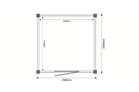 Tuinhuis plat dak 250 x 250cm Tuinhuis plat dak 250 x 250cm